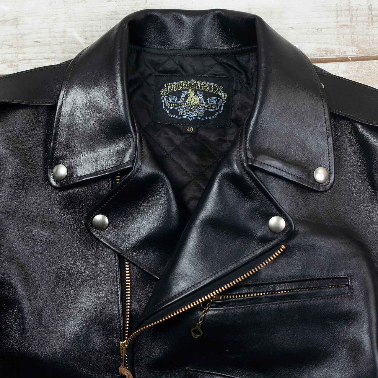 Pferdelederjacke "Innovator" Schwarz