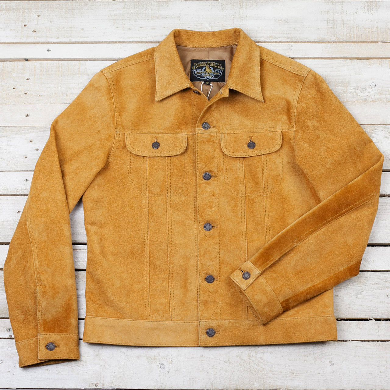 Suede Pferdelederjacke „The Boxer“ Beige