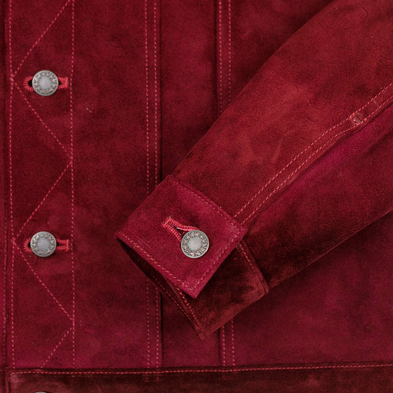 Suede Pferdelederjacke „The Boxer“ Bordeaux
