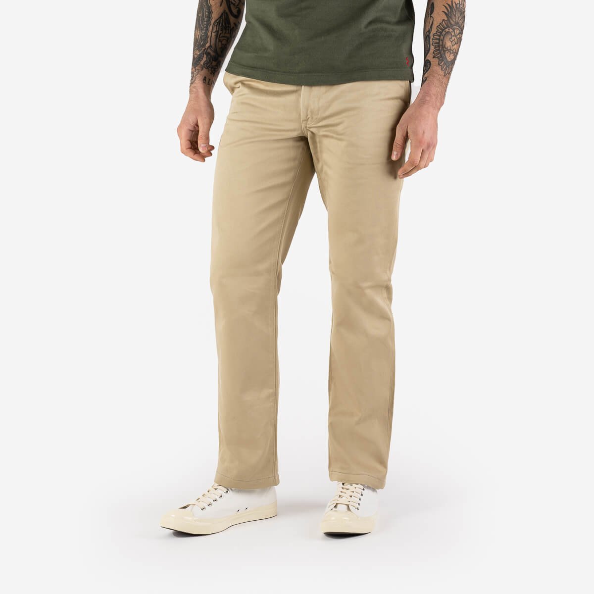 IH-730 12oz Heavy Cotton Regular Fit Chinos Khaki