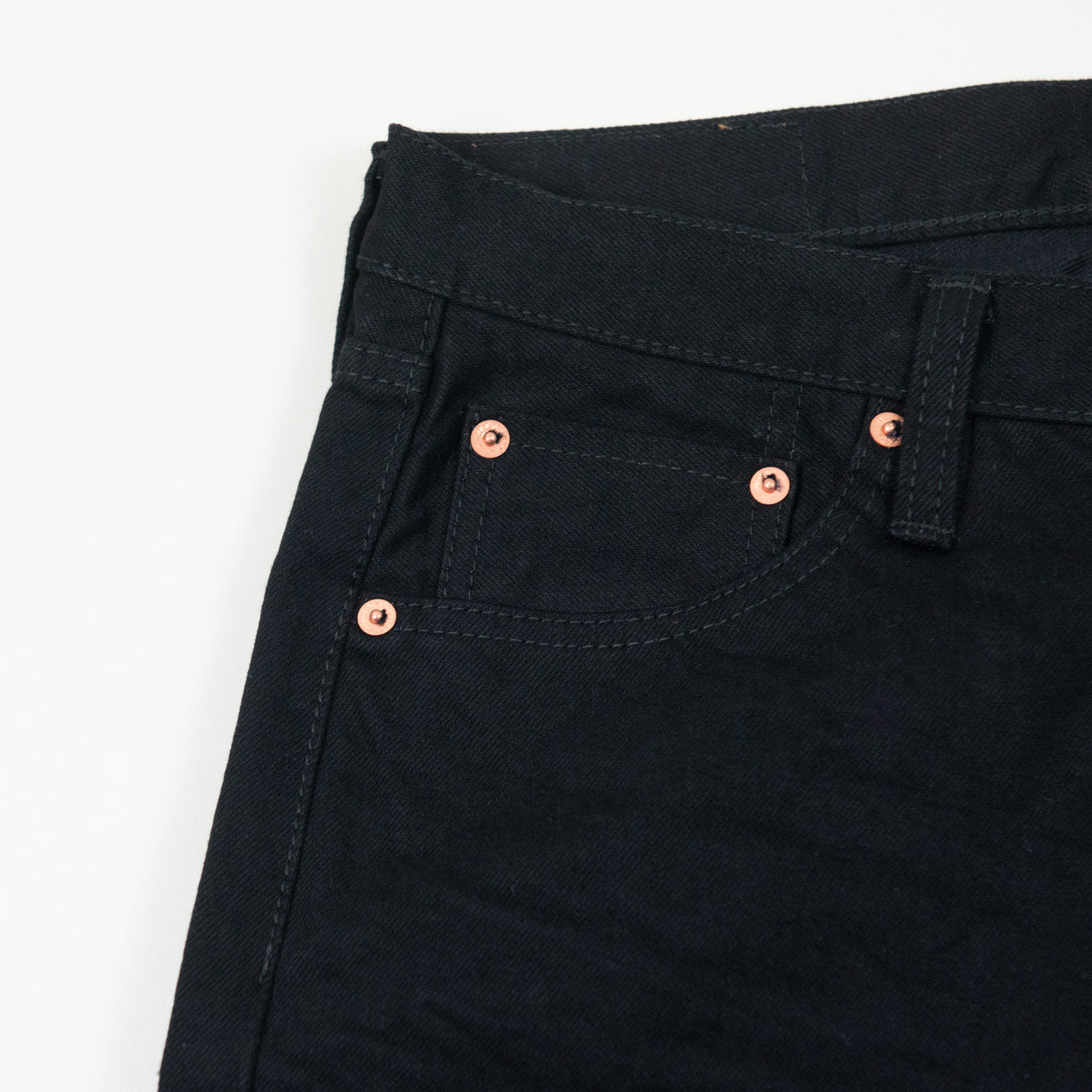 IH-777S-142bb 14oz Slim Tapered Black/Black