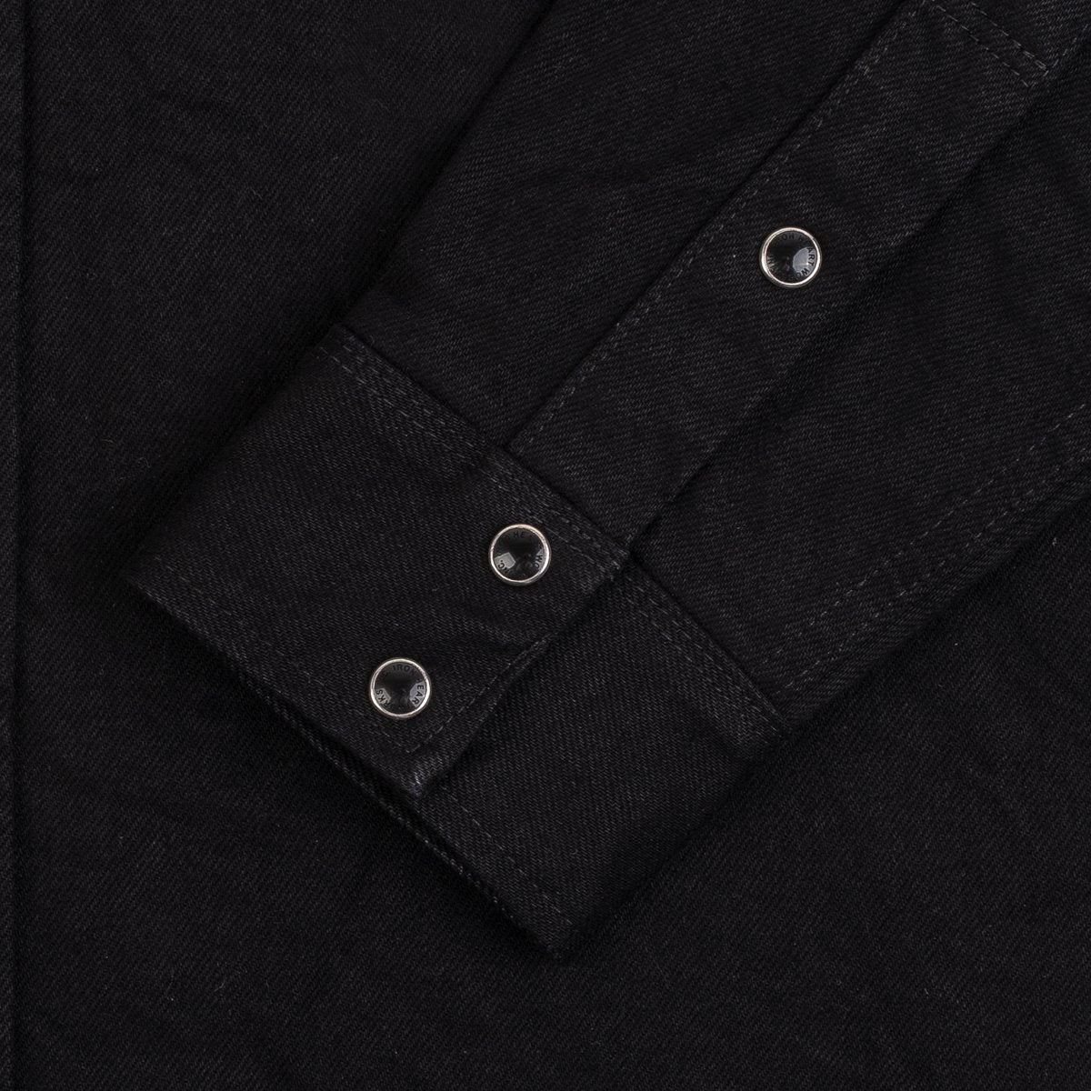 IHSH-295 14oz Selvedge Western Shirt Black/Black