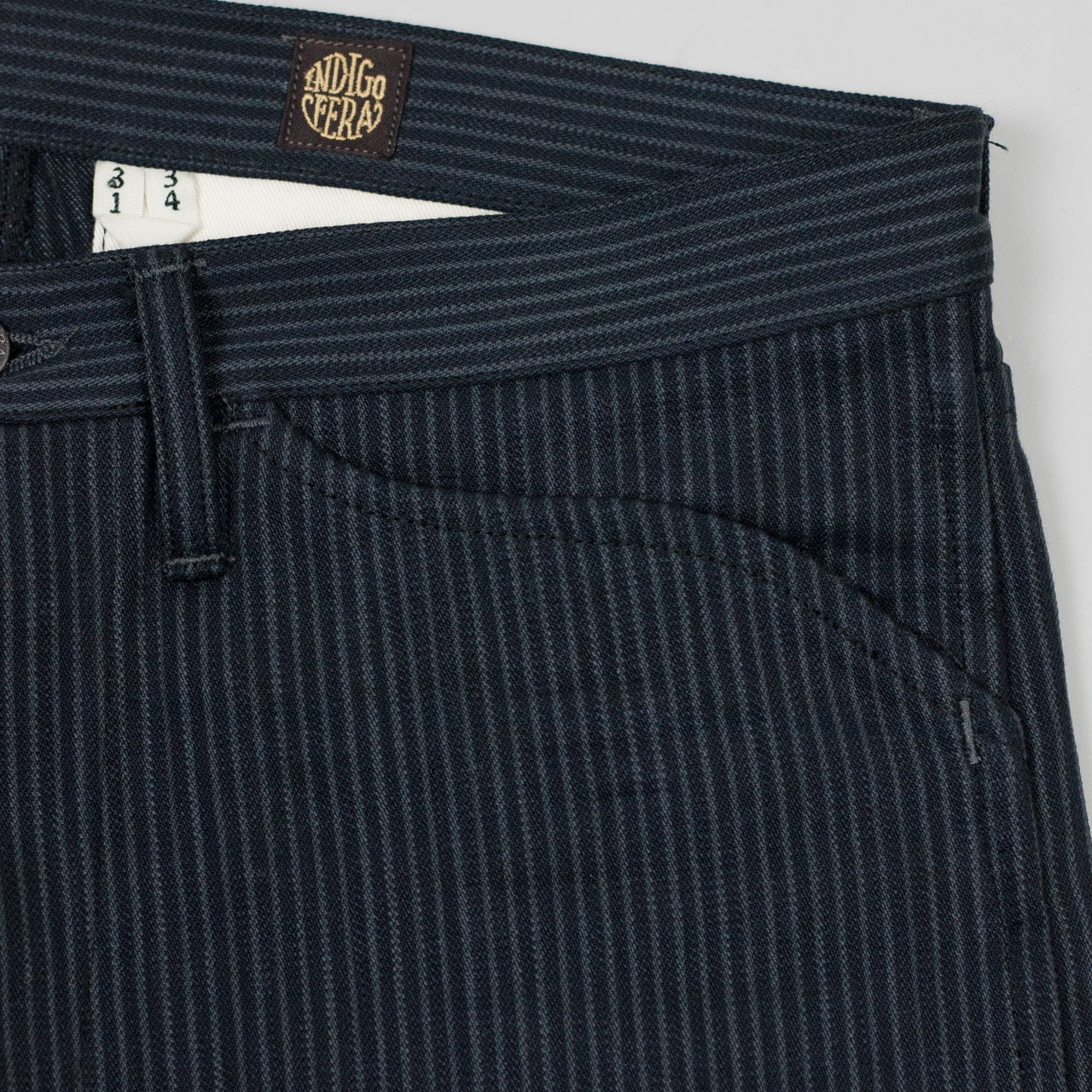Swearengen Chino Hickory Stripe Schwarz