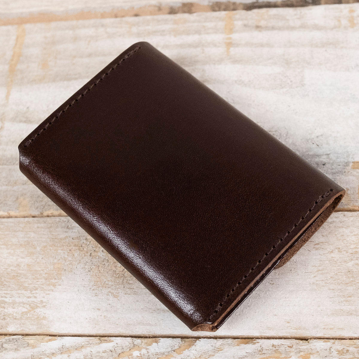 Leather Card Case Braun