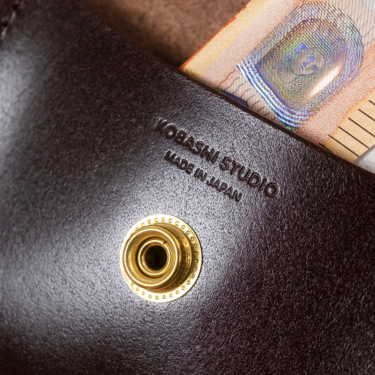 Leather Card Case Braun