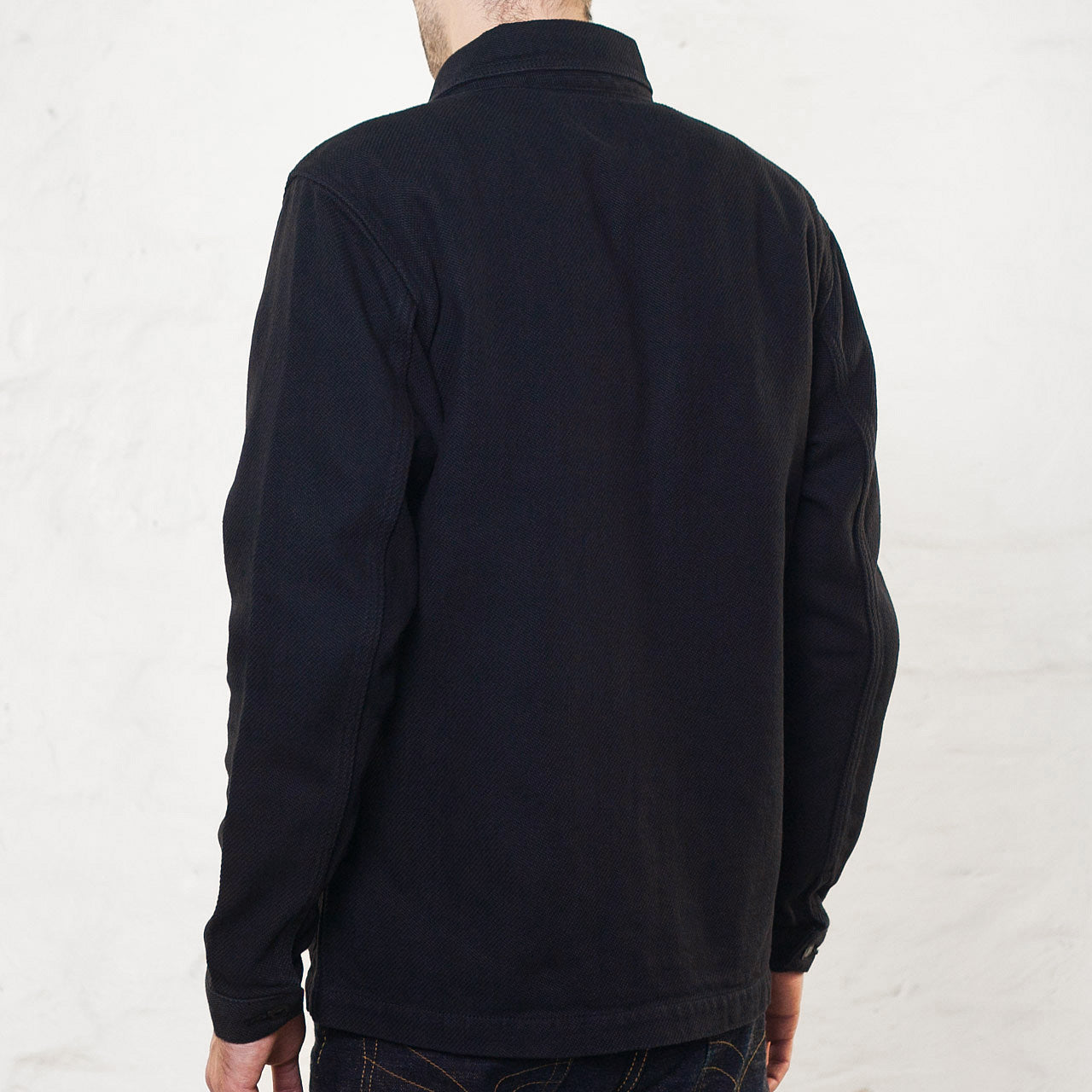 03-042 Dobby Coverall Jacket Schwarz