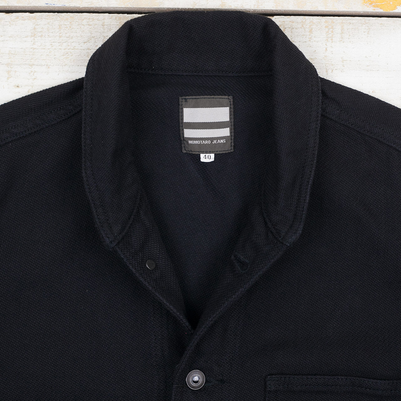 03-042 Dobby Coverall Jacket Schwarz