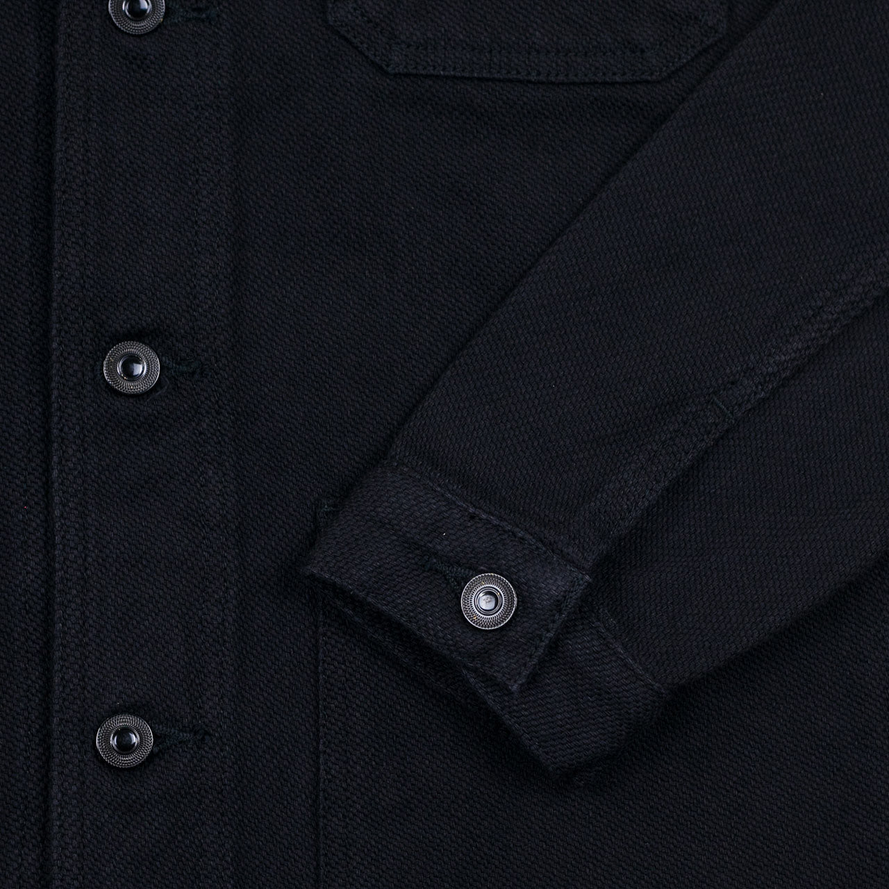 03-042 Dobby Coverall Jacket Schwarz