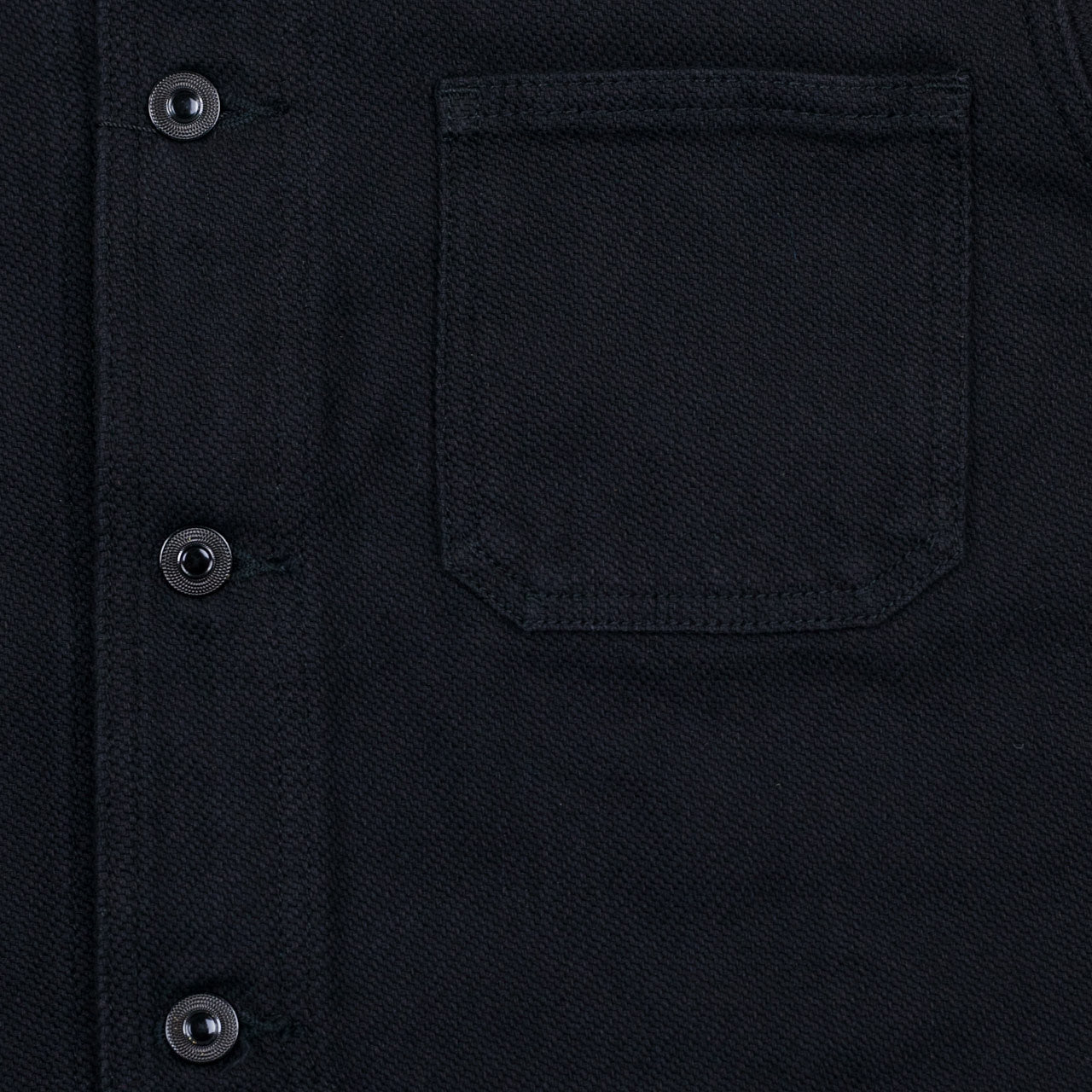 03-042 Dobby Coverall Jacket Schwarz