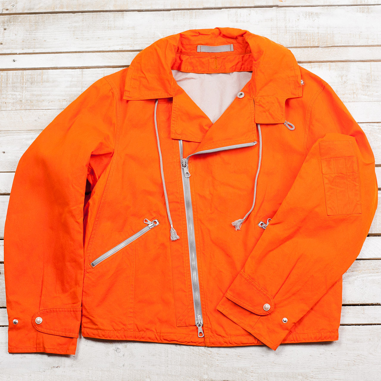 Deacon Flight Jacket Wax Orange