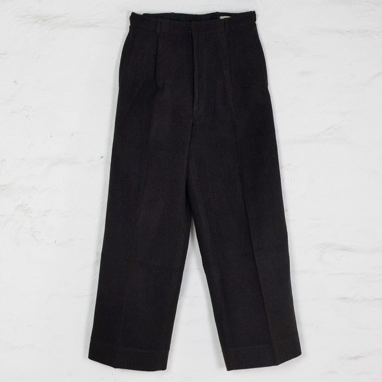 Mono Trousers Wool Bedford Chocolate