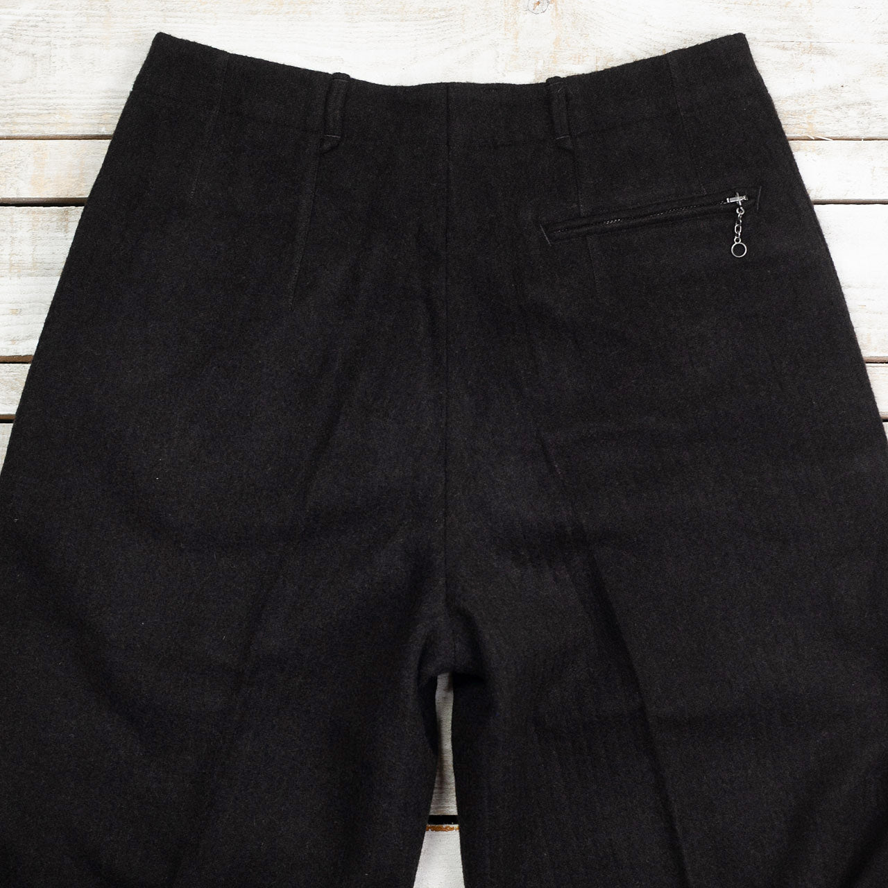 Mono Trousers Wool Bedford Chocolate