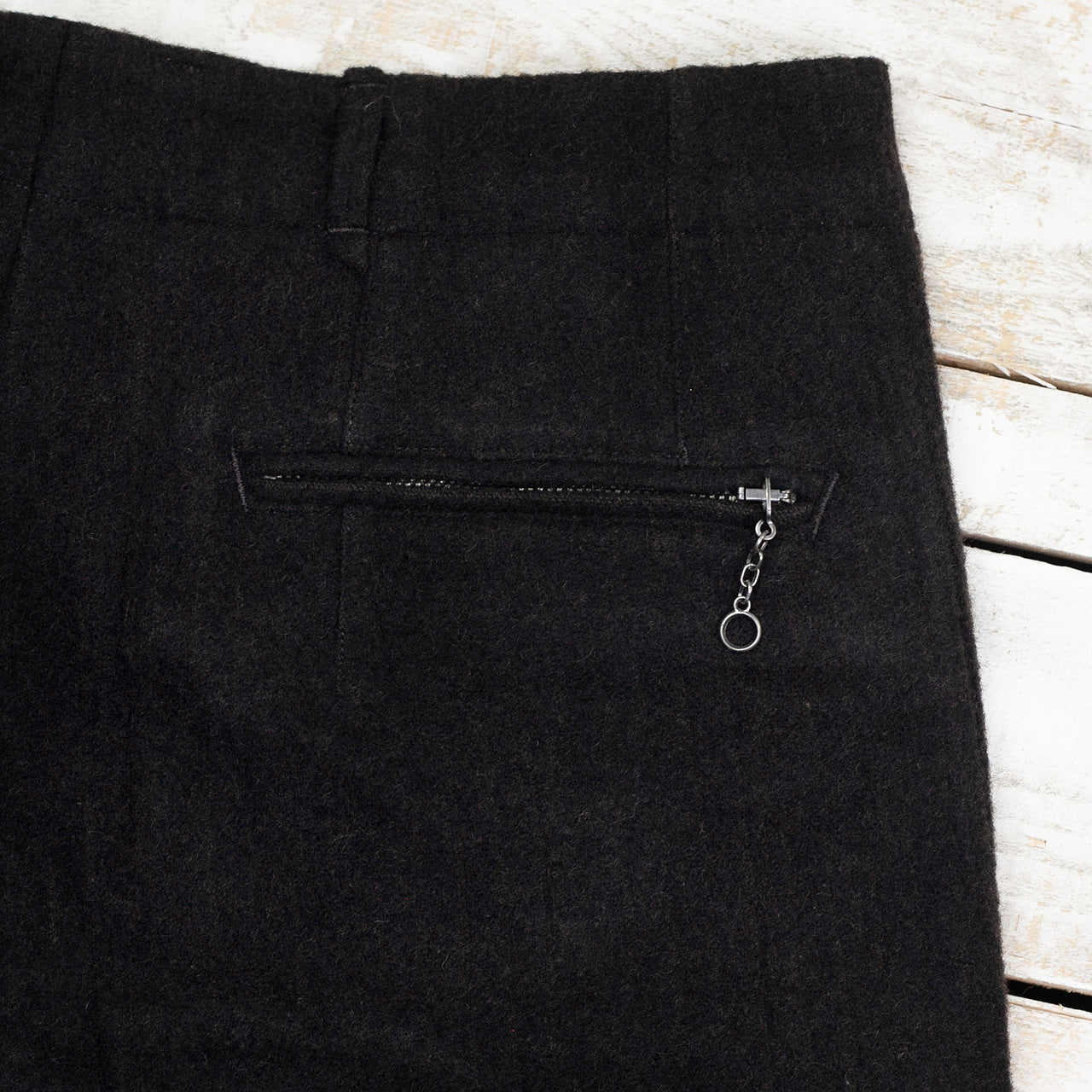 Mono Trousers Wool Bedford Chocolate