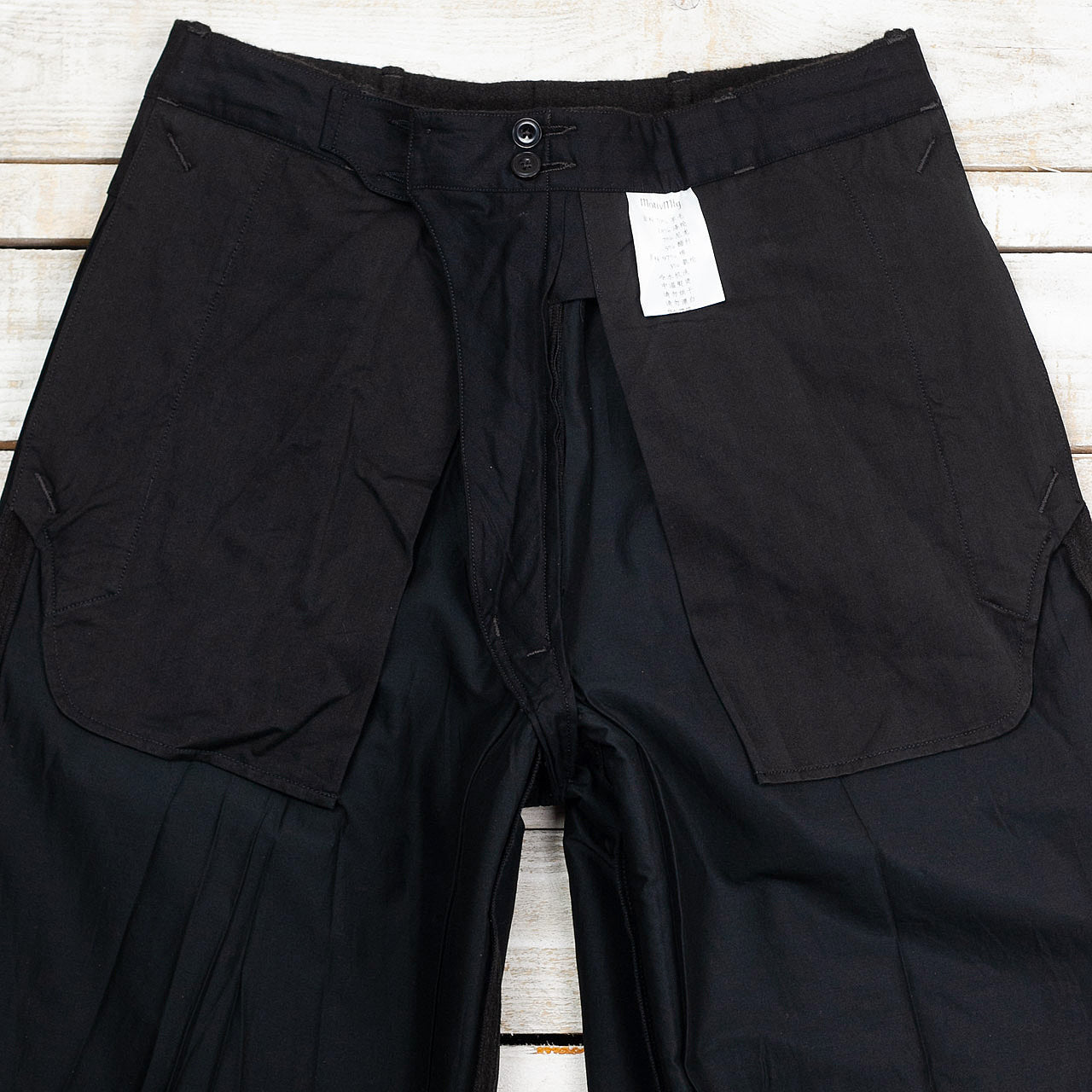 Mono Trousers Wool Bedford Chocolate