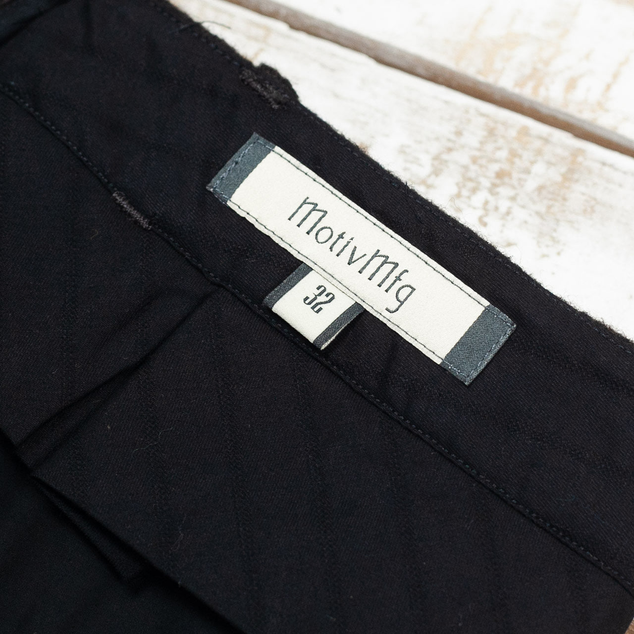 Mono Trousers Wool Bedford Chocolate