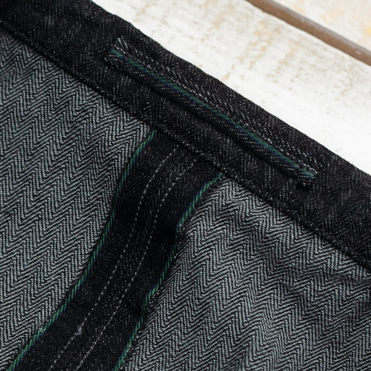 Peak Lapel Lounge Jacket Denim Schwarz
