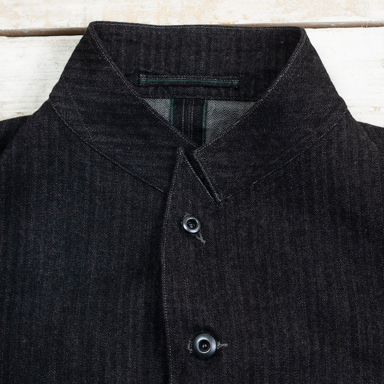 Peak Lapel Lounge Jacket Denim Schwarz