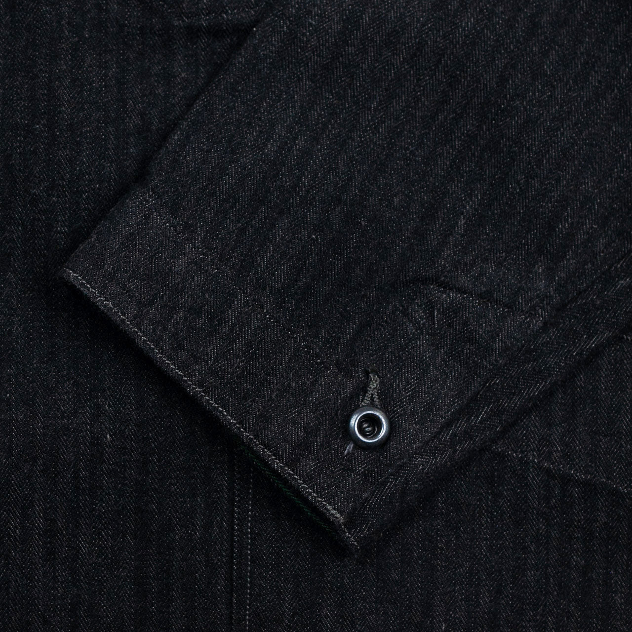 Peak Lapel Lounge Jacket Denim Schwarz