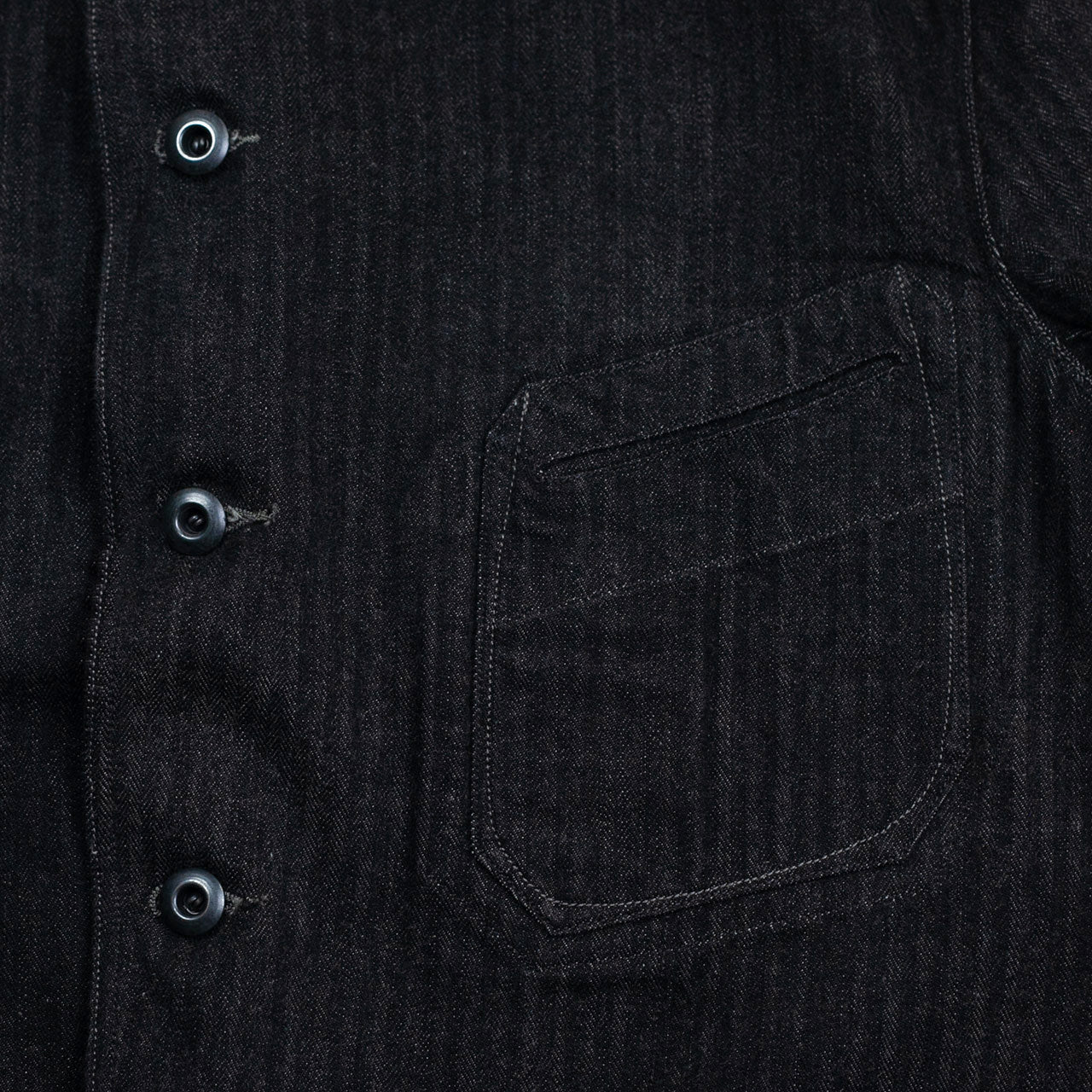 Peak Lapel Lounge Jacket Denim Schwarz