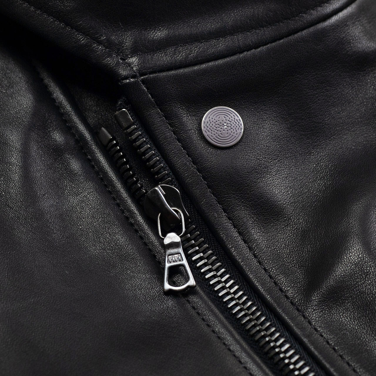 Sidcot Jacke Pferdeleder Schwarz