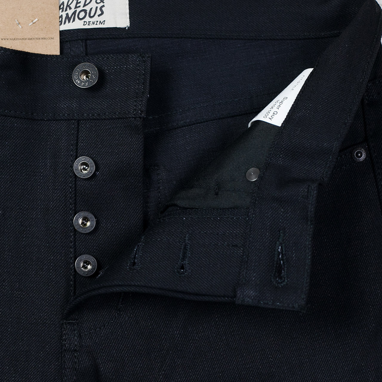 Super Guy Solid Black Selvedge
