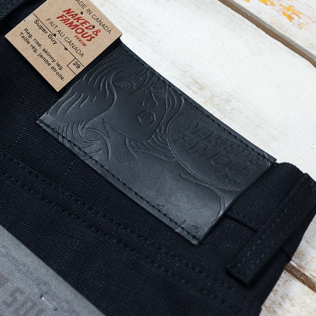 Super Guy Solid Black Selvedge