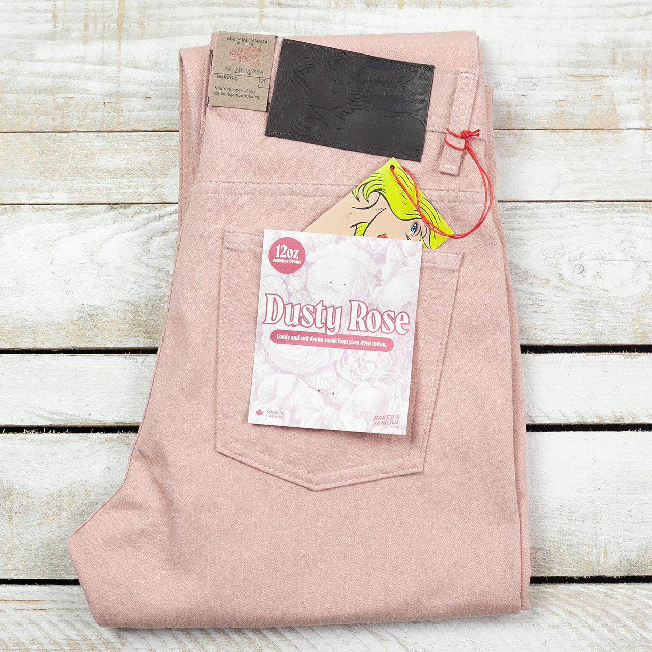 Weird Guy Dusty Rose Denim