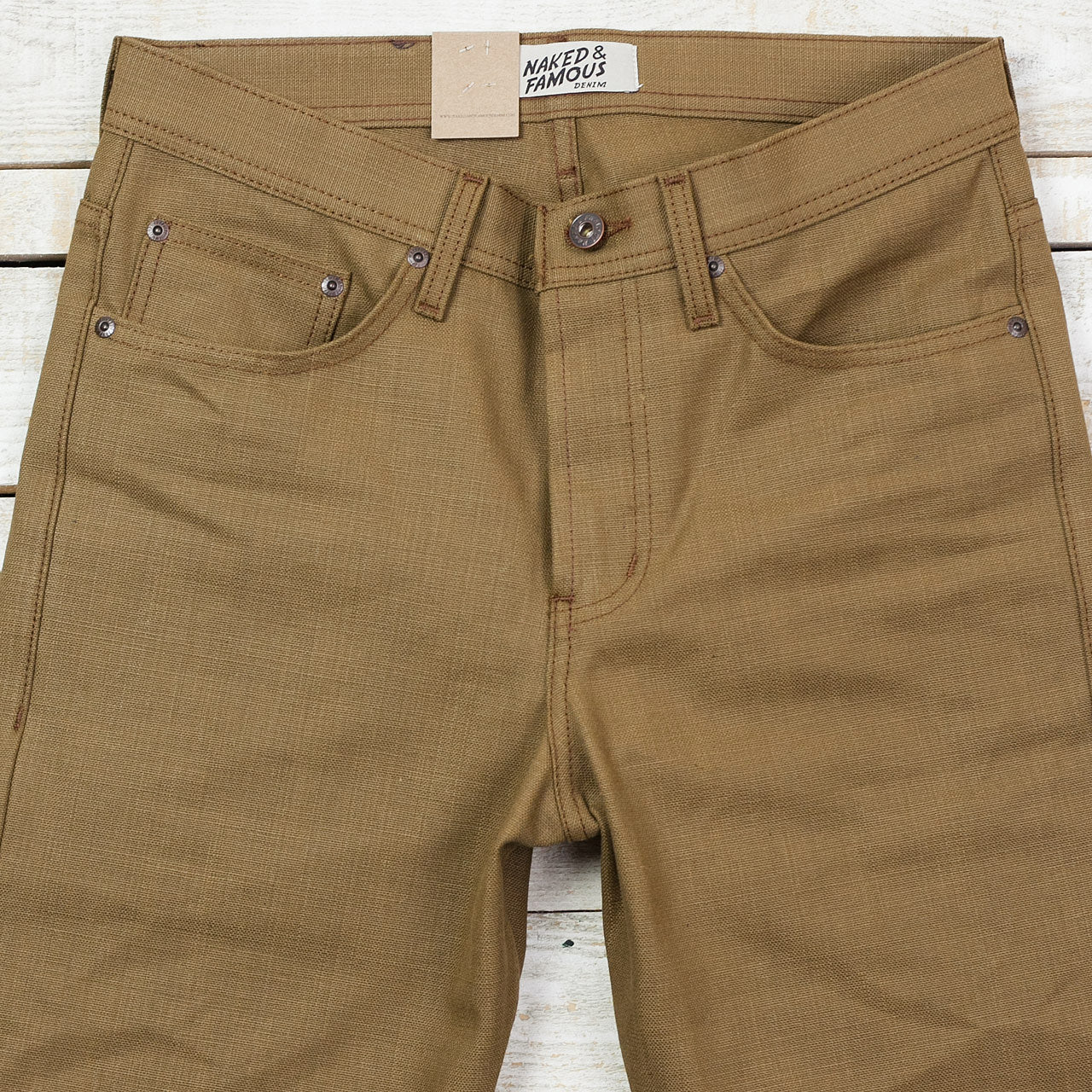 Weird Guy Raw Cotton Canvas Braun