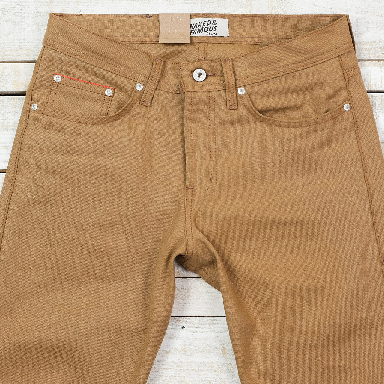 Weird Guy Selvedge Duck Canvas Braun