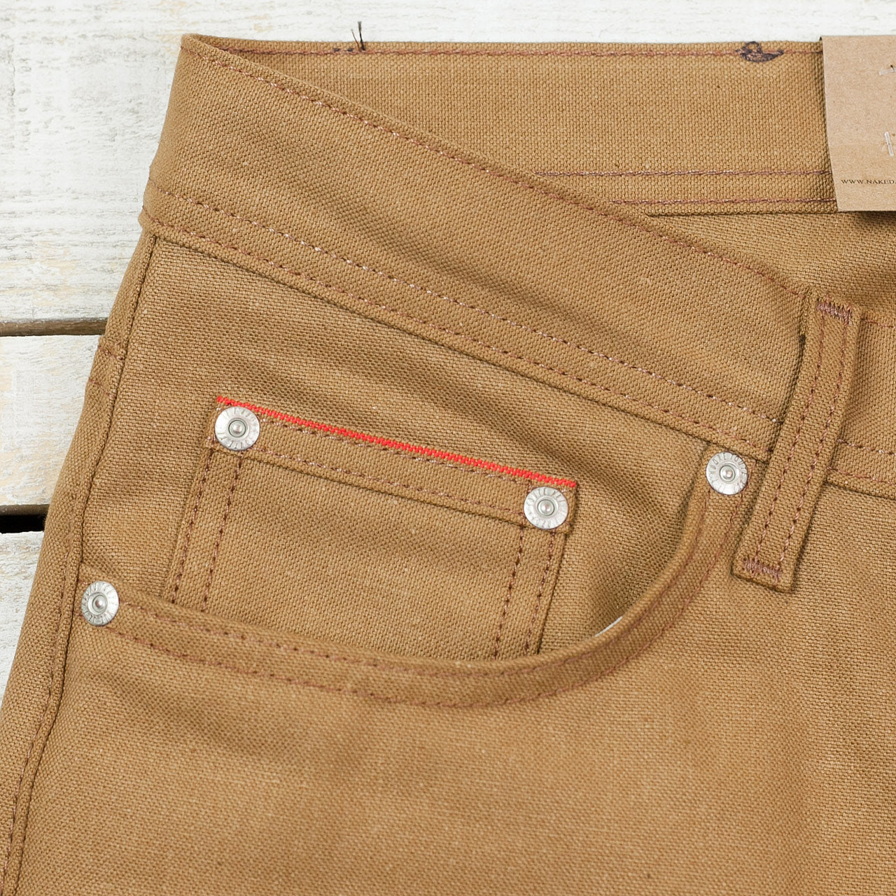 Weird Guy Selvedge Duck Canvas Braun