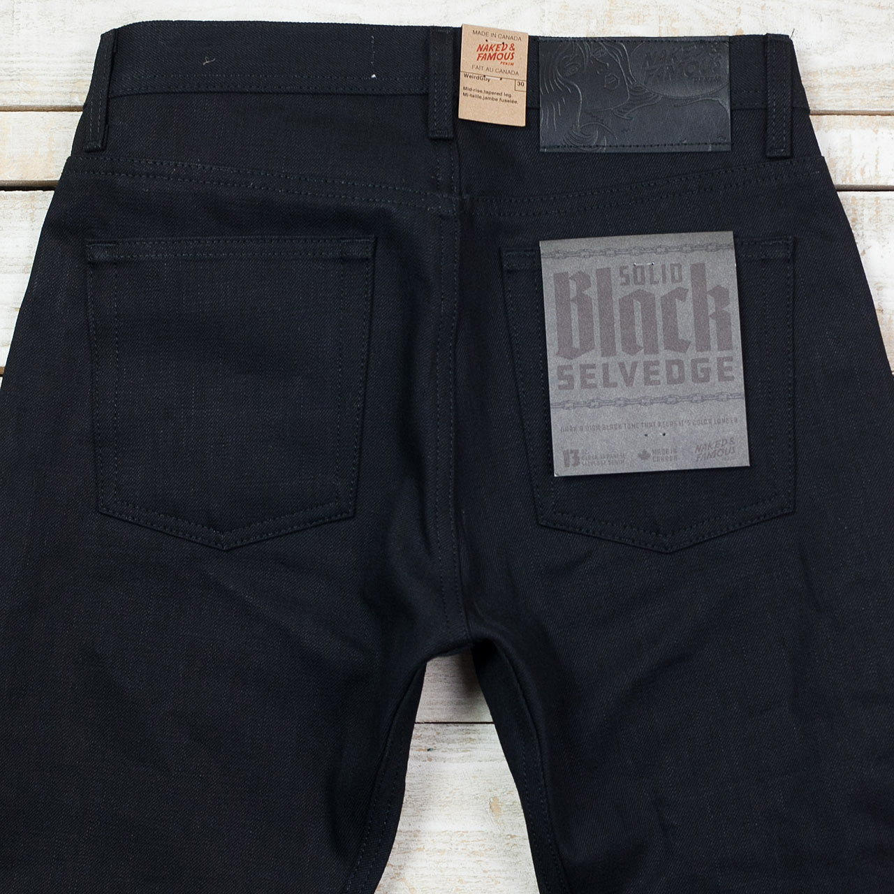 Weird Guy Solid Black Selvedge