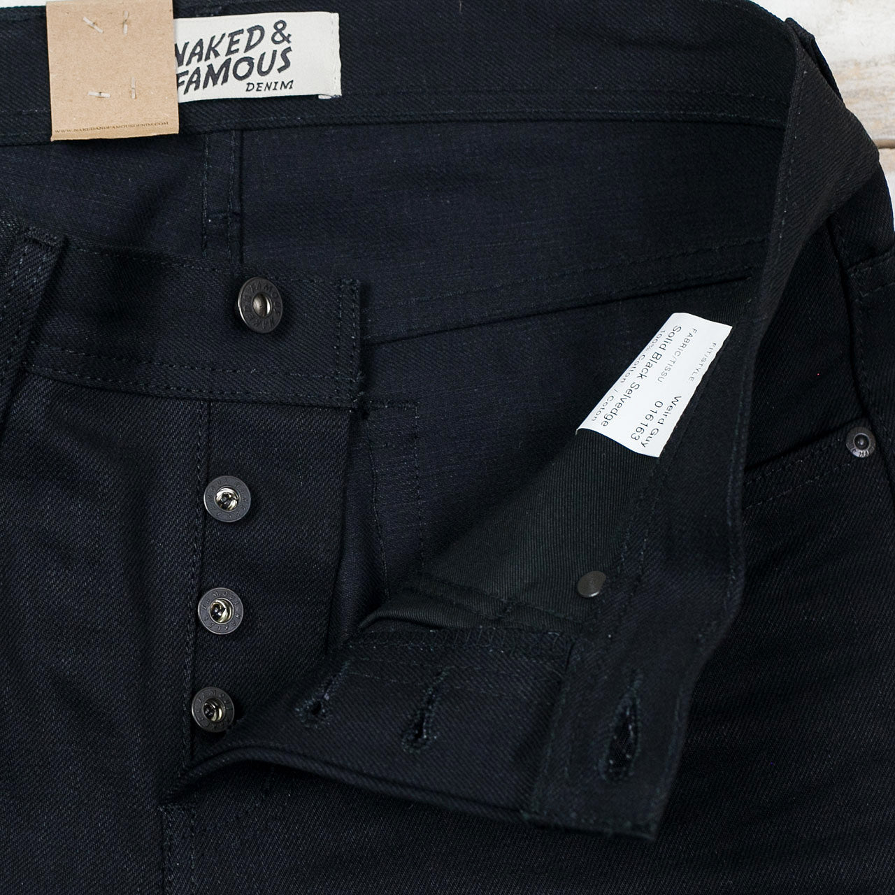 Weird Guy Solid Black Selvedge