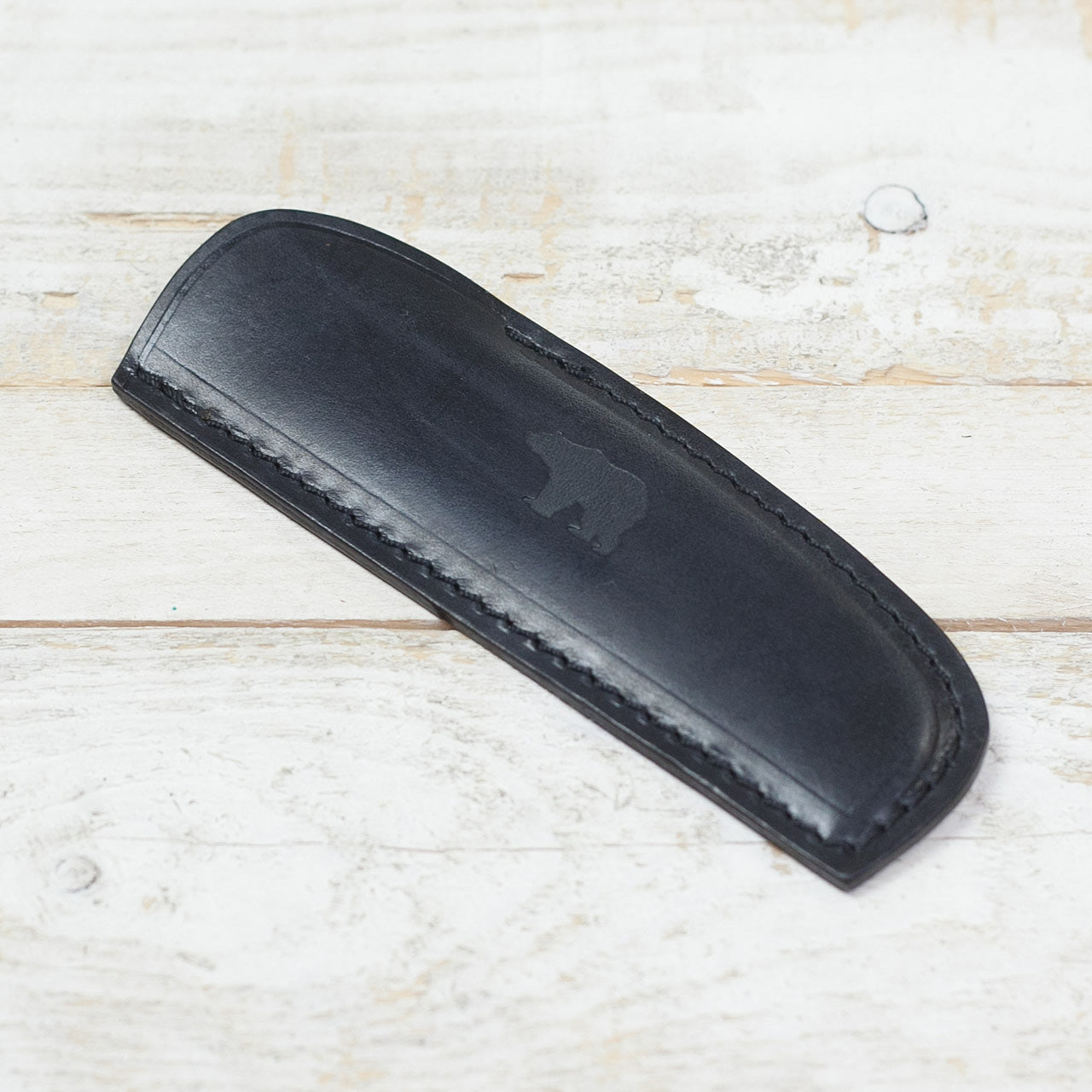 Hornkamm mit Etui Schwarz