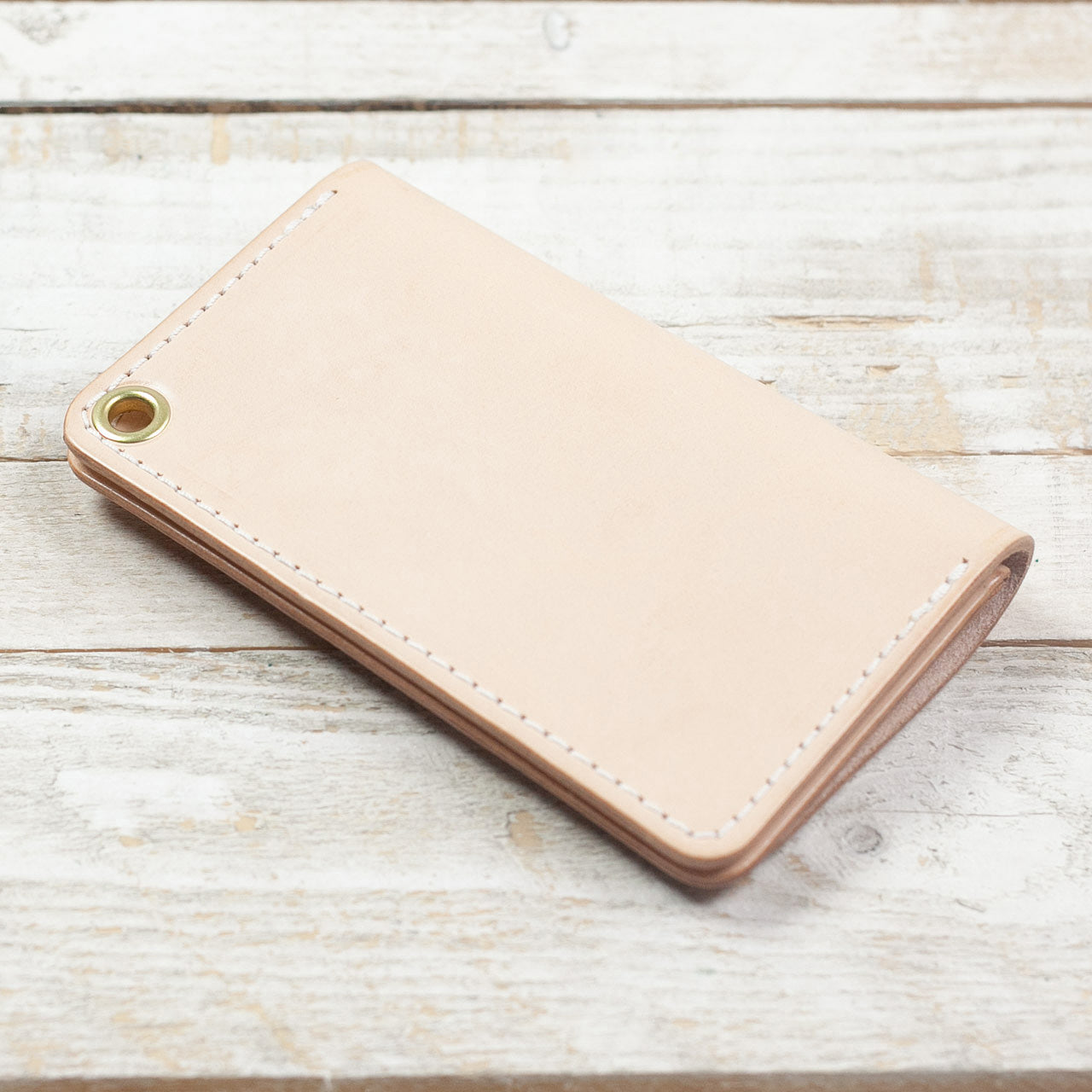 Slim Biker Geldbeutel Beige