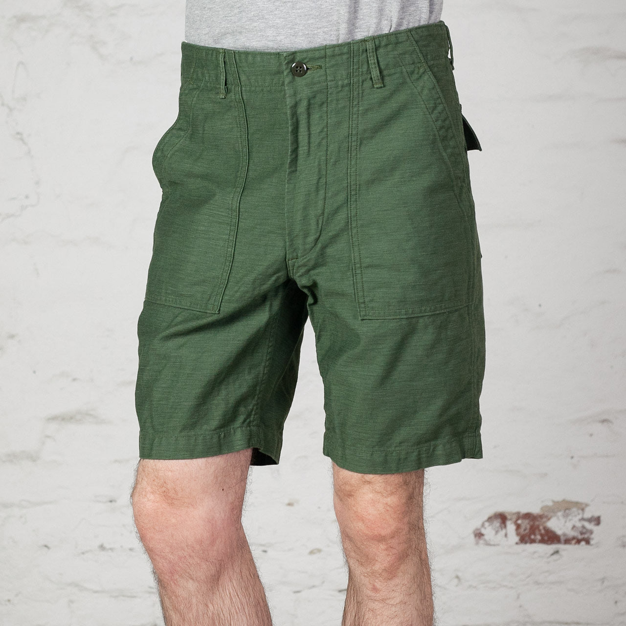 orSlow US Army Fatigue Shorts Olive