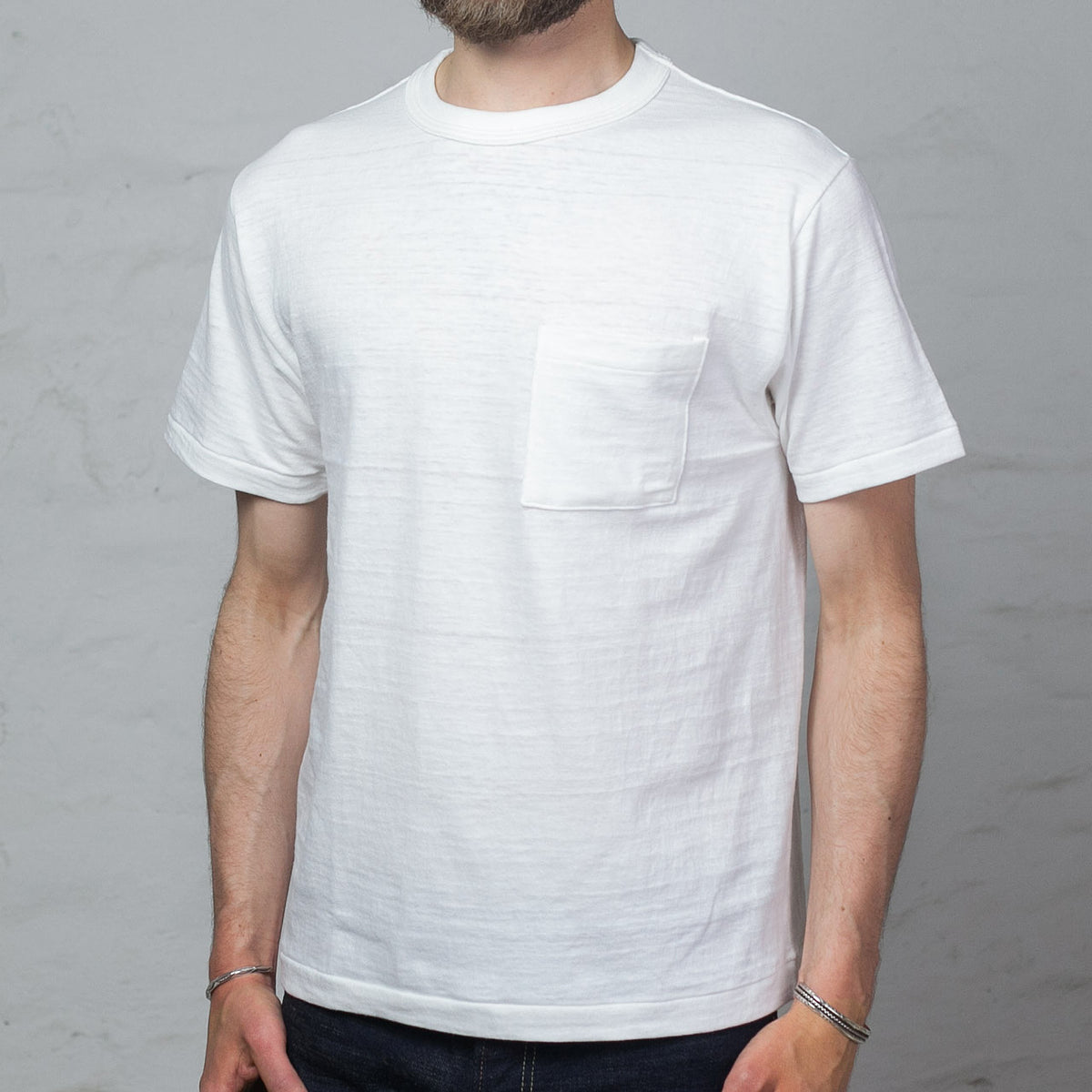 Warehouse & Co. Lot 4601 Pocket Tee Off White