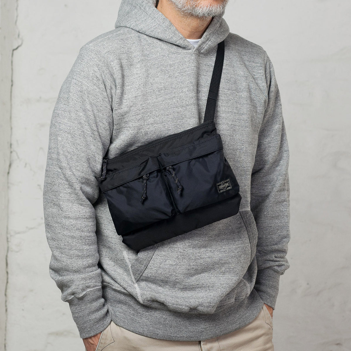PORTER Force Shoulder Bag Black