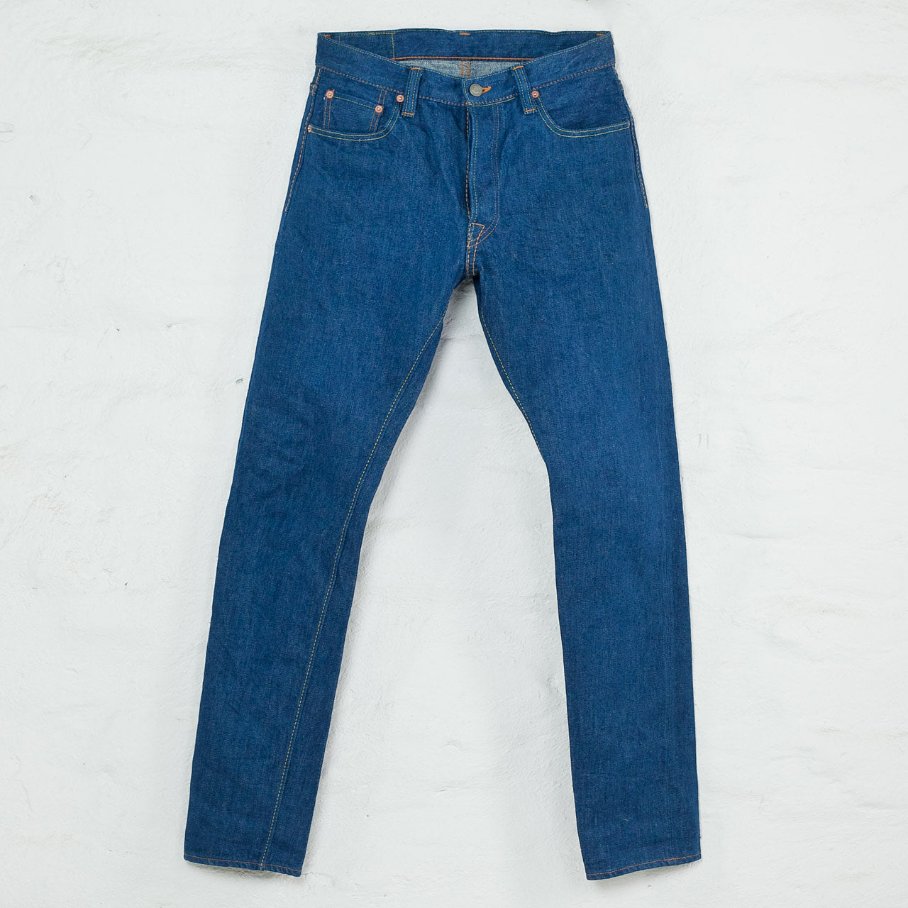 XX-019 14oz Relaxed Tapered Greencast Indigo