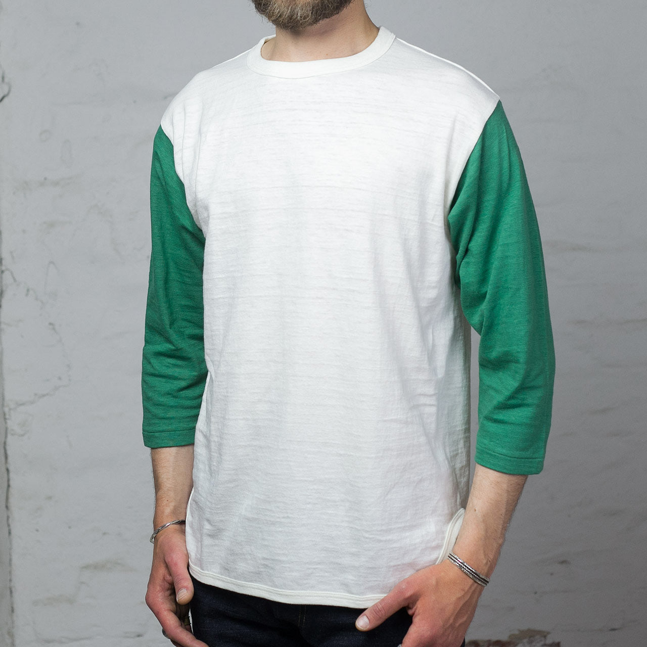 Lot 4800 Three Quarter Baseball Shirt Grün