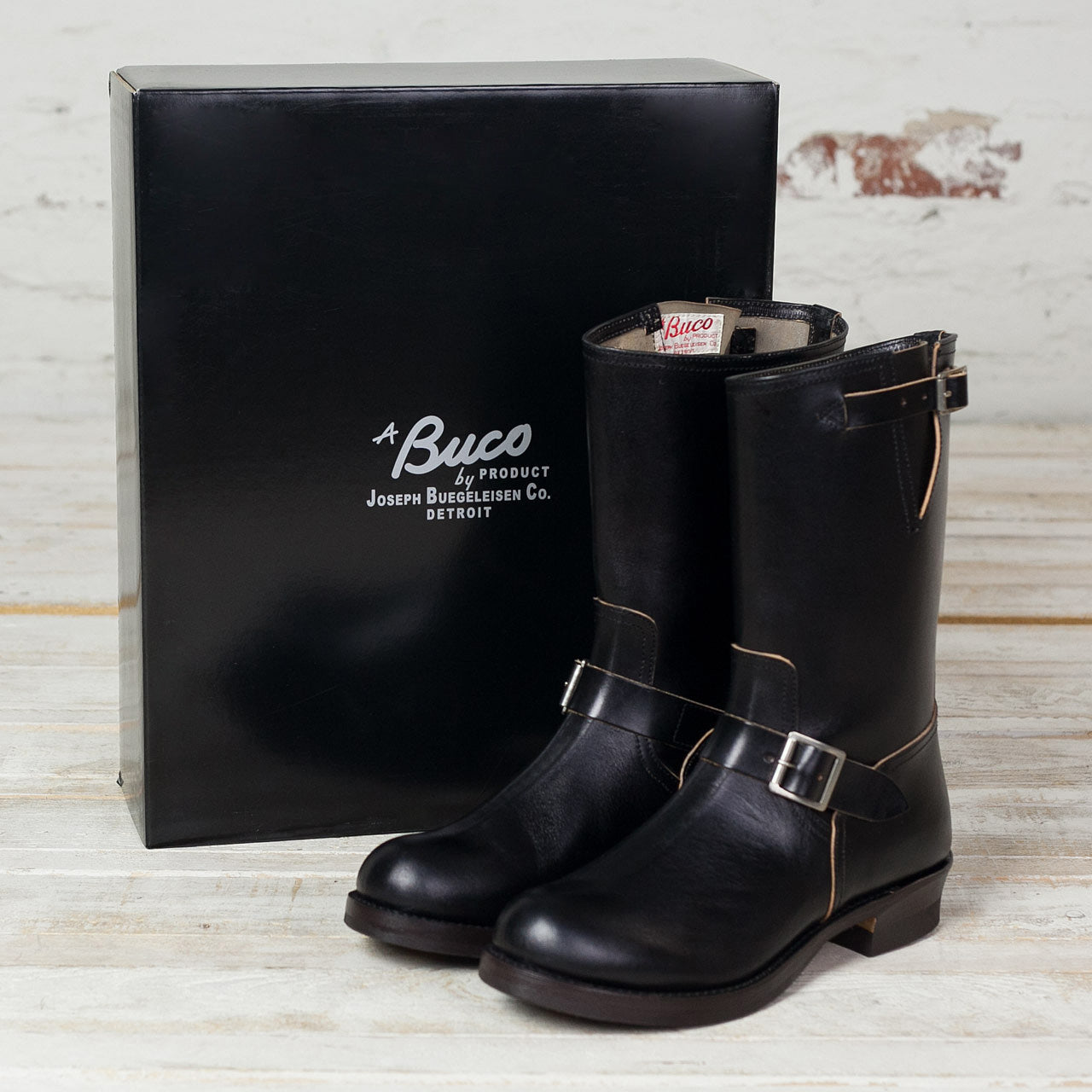 Buco Engineer Boots / Buttock Schwarz