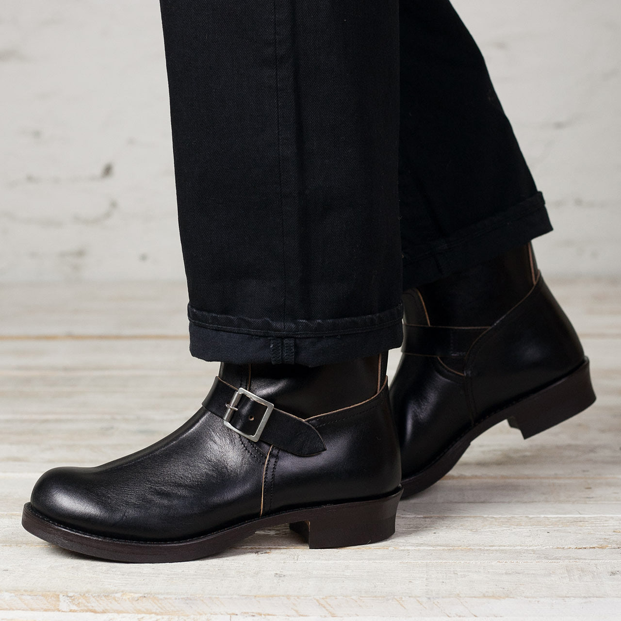 Buco Engineer Boots / Buttock Schwarz