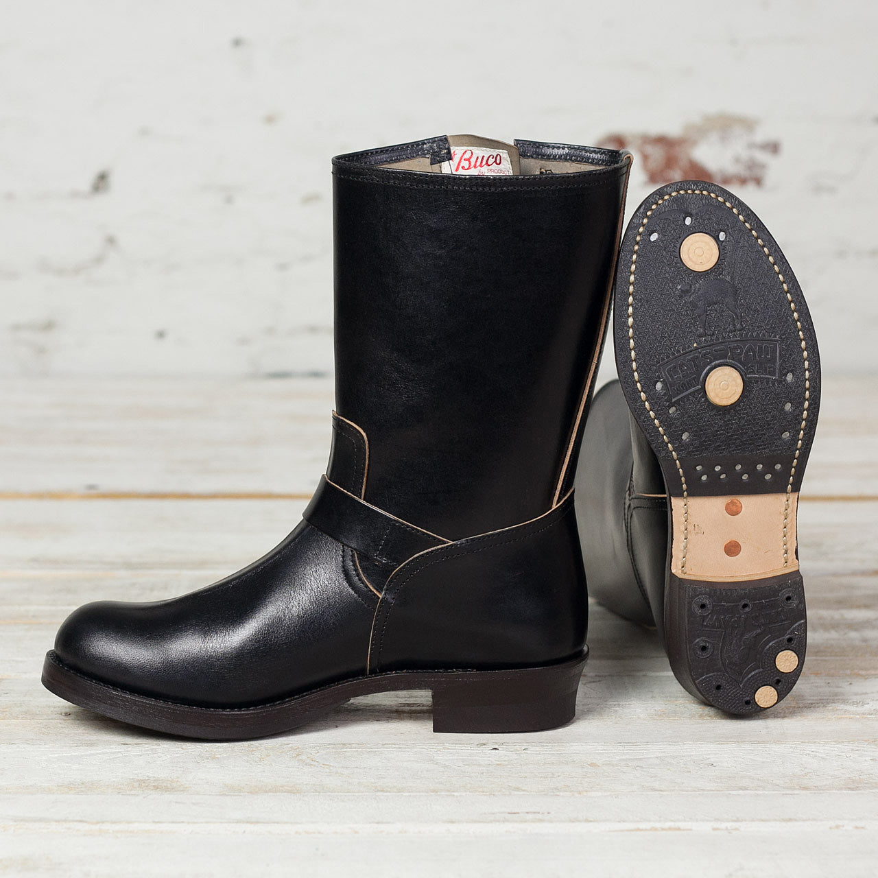 Buco Engineer Boots / Buttock Schwarz