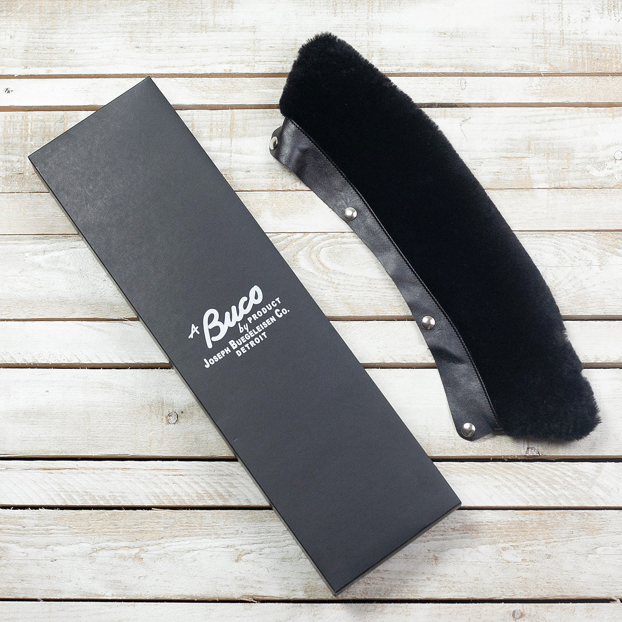 Buco Detachable Mouton Kragen Schwarz