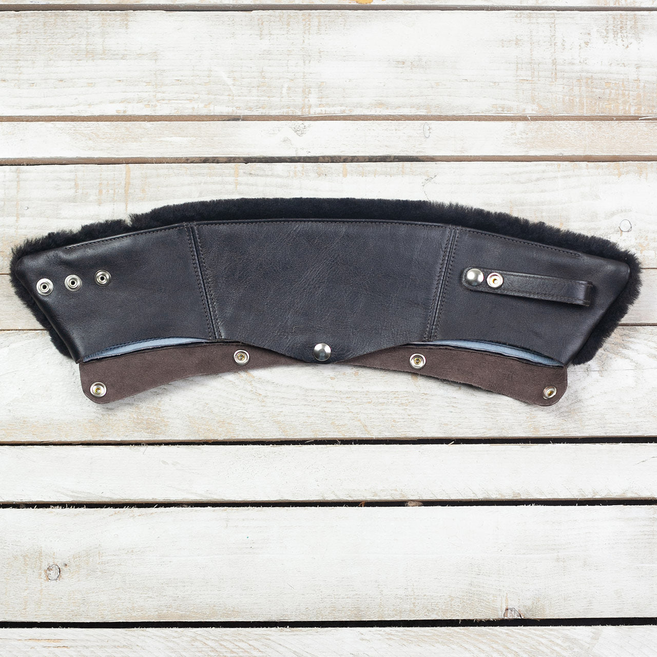 Buco Detachable Mouton Kragen Schwarz