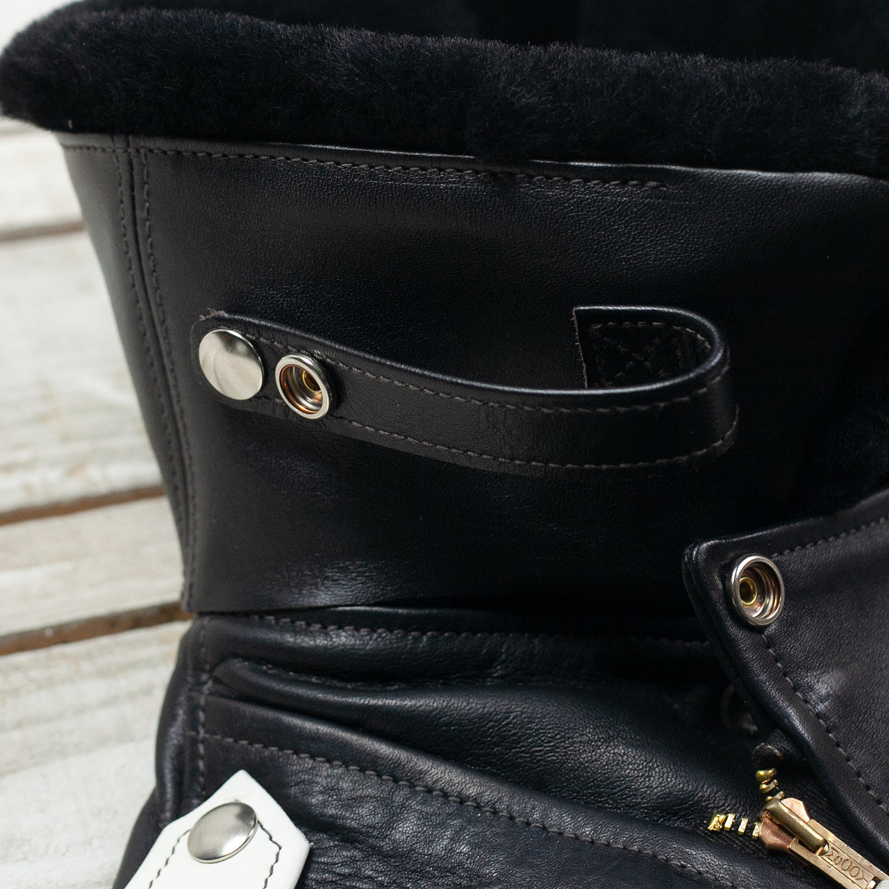 Buco Detachable Mouton Kragen Schwarz