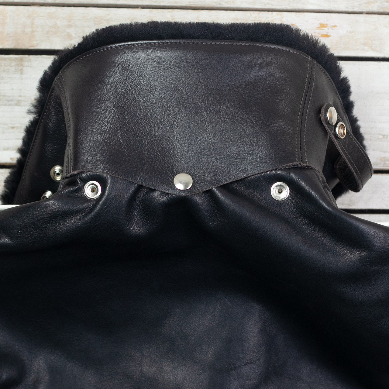 Buco Detachable Mouton Kragen Schwarz