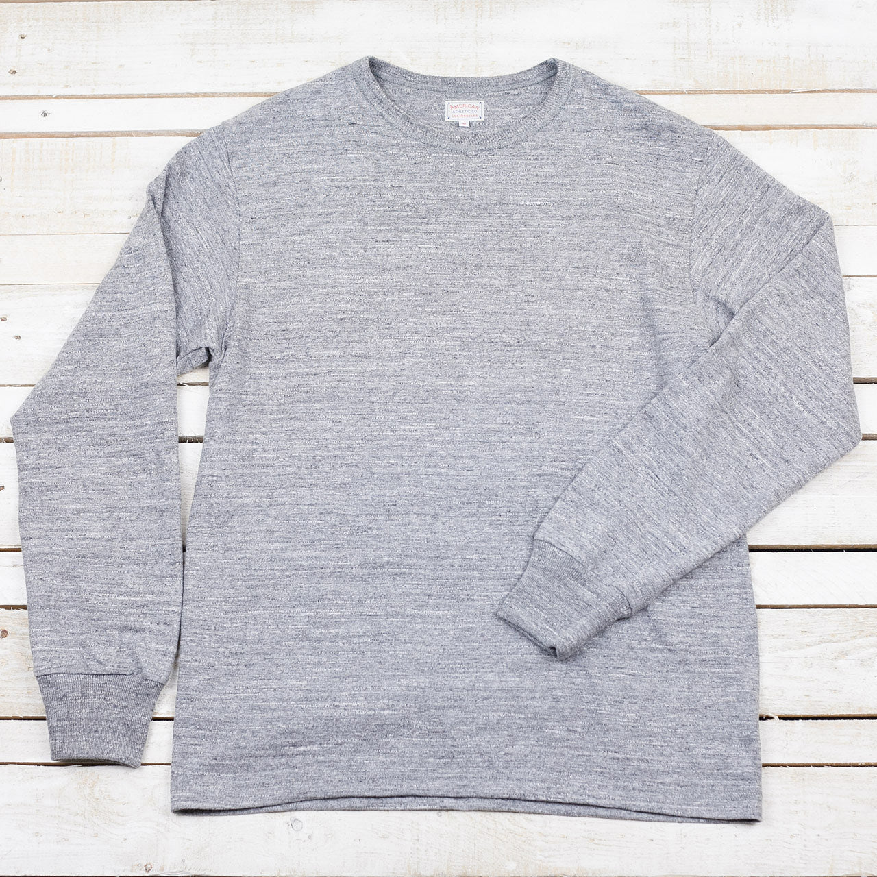 Athletic LS Loopwheel Grau Meliert