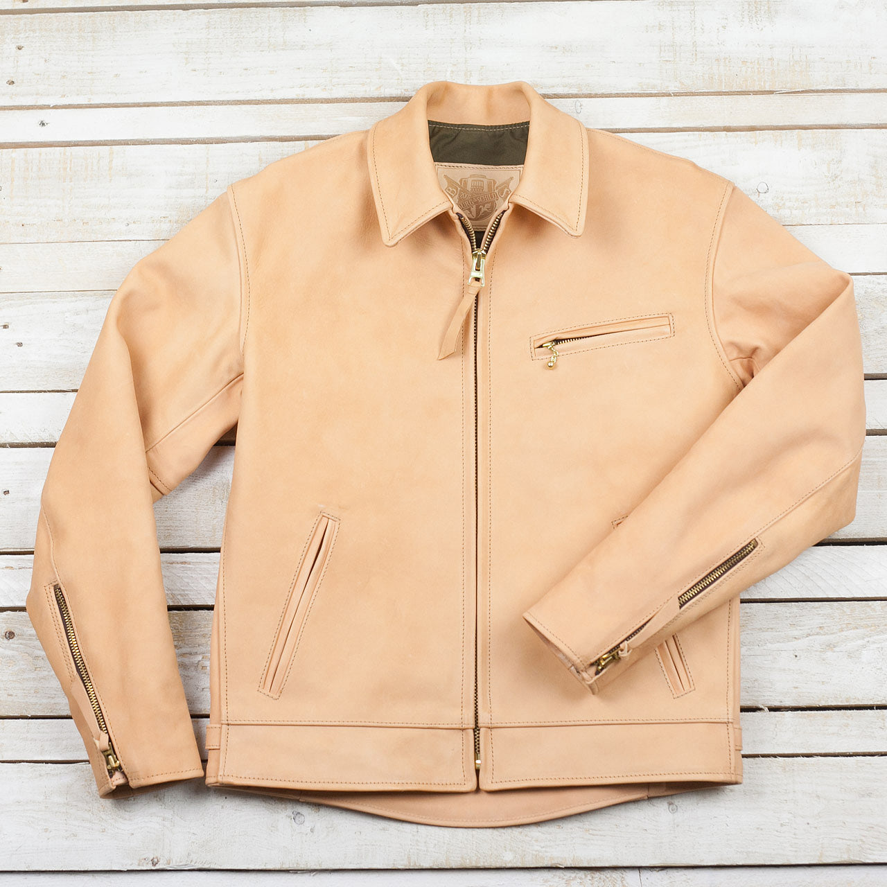 Lederjacke "Youth of America" Natur