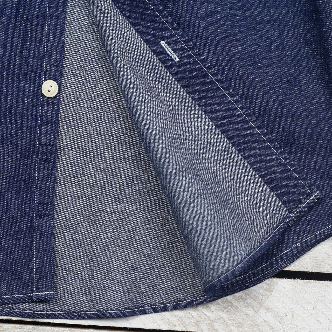 SC27852 Blue Denim L/S Work Shirt Indigo
