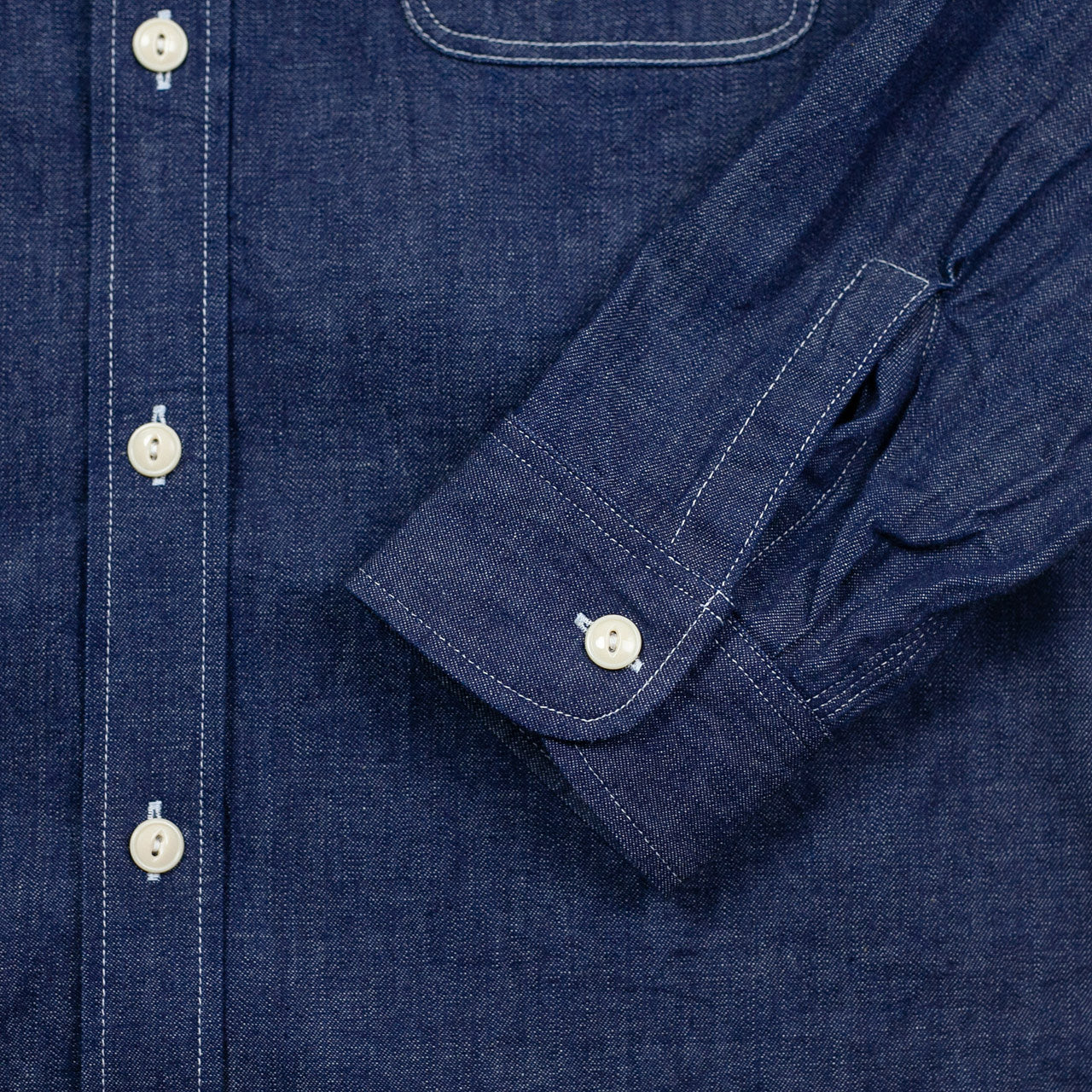 SC27852 Blue Denim L/S Work Shirt Indigo